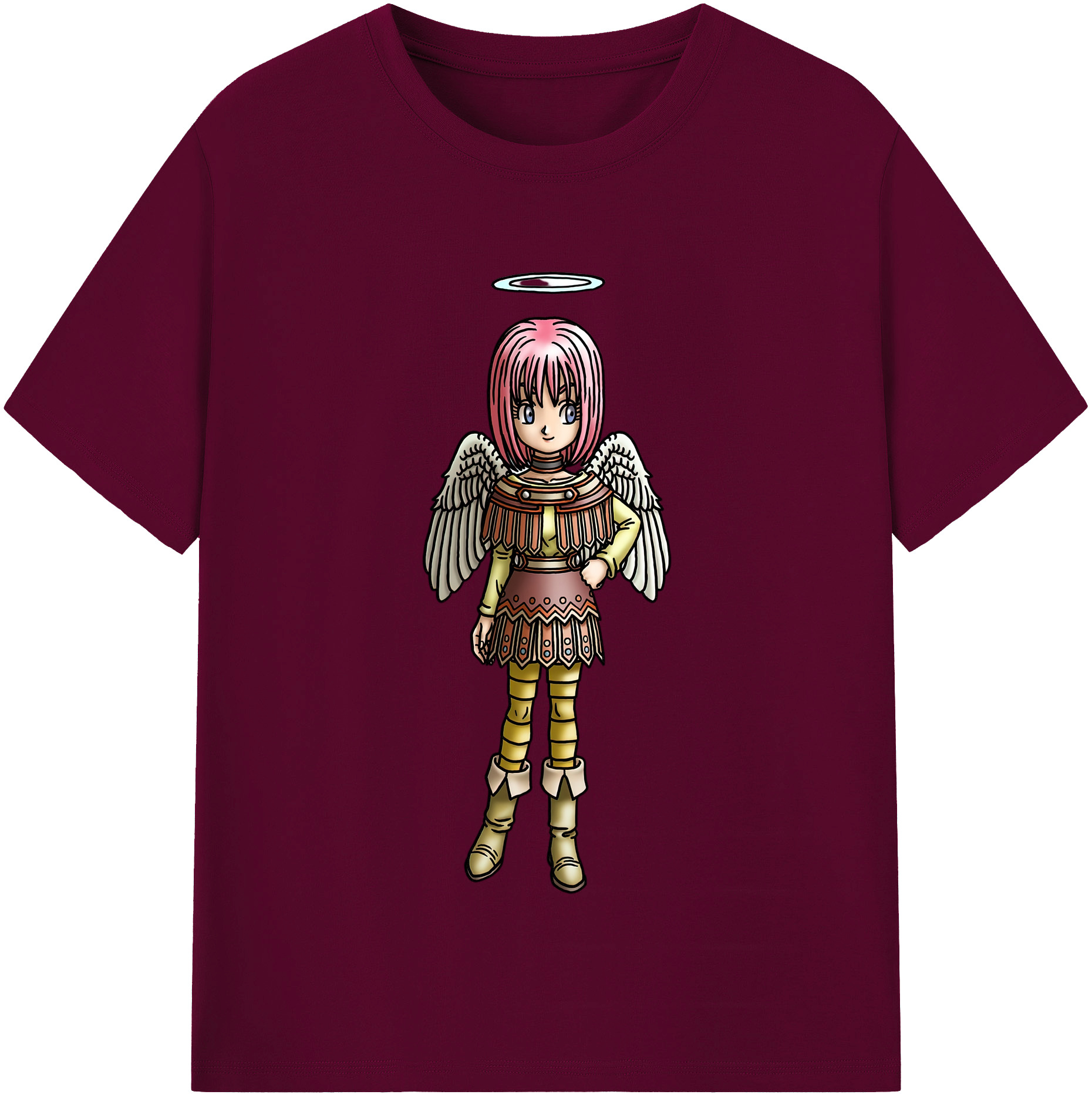 （画像用） ドラゴンクエスト Doragon Kuesuto Dragon Quest レディースカジュアルプリントTシャツ（綿100％）